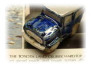 陶製ランドクルーザー40ミニチュアカーのイメージ